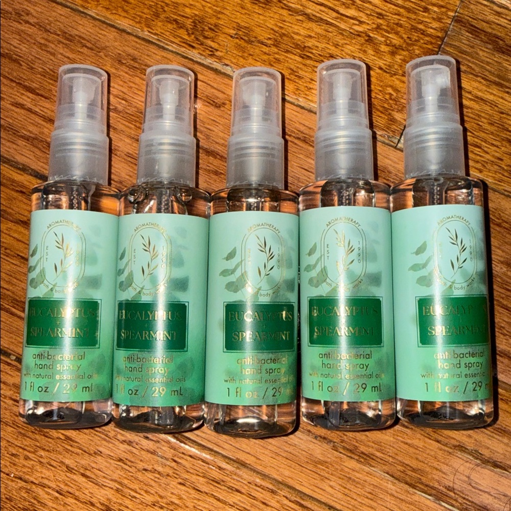 BBW 5pc Eucalyptus Spearmint Antibacterial hand spray
